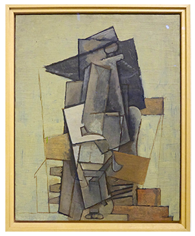 Homme au fauteuil - 1916-1917 - Huile sur toile - 80 X65 cm Homme au fauteuil - 1916-1917 - Huile sur toile - 80 X65 cm