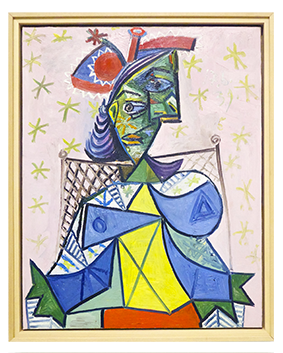 Femme au fauteuil sur fond rose, 1939 - Huile sur toile - 92 X 73 cm Femme au fauteuil sur fond rose, 1939 - Huile sur toile - 92 X 73 cm