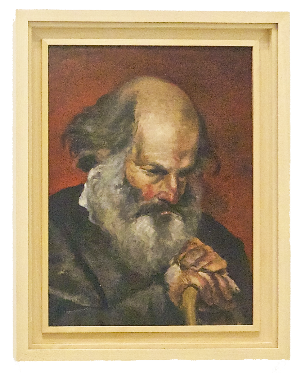 Portrait de vieillard -1895- Huile sur toile marouflée sur carton - 52X37 cm Portrait de vieillard -1895- Huile sur toile marouflée sur carton - 52X37 cm
