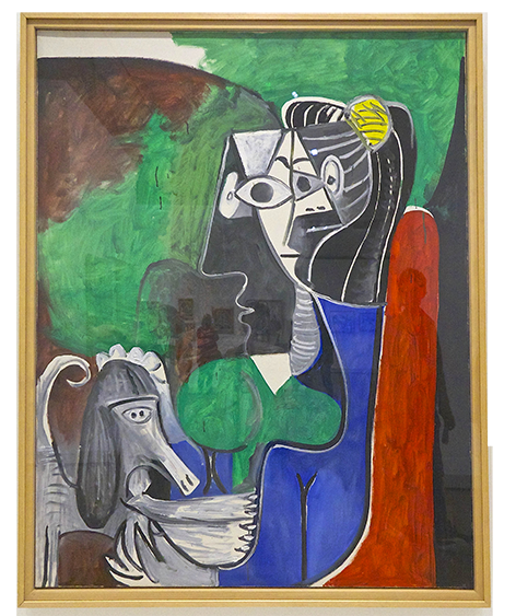 Femme au chien, 1962 - Huile sur toile - 146 x 114cm Femme au chien, 1962 - Huile sur toile - 146 x 114cm